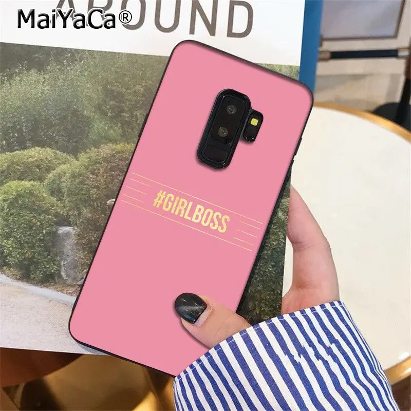 Мягкий чехол для телефона MaiYaCa Girl Boss Like A Boss из ТПУ для samsung S9 S9 plus S5 S6 S6edge S6plus S7 S7edge S8 S8plus