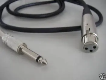 

7 1/4" Male Guitar TS Mono to XLR Female Cable 1.5m H5