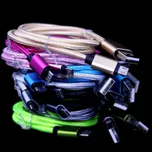 500 шт./лот 1 м 3FT микро V8 5pin ткань для изготовления нейлоновых кабельных наборы аксессуаров для телефонов для samsung galaxy s3 s4 s6 HTC Blackberry LG