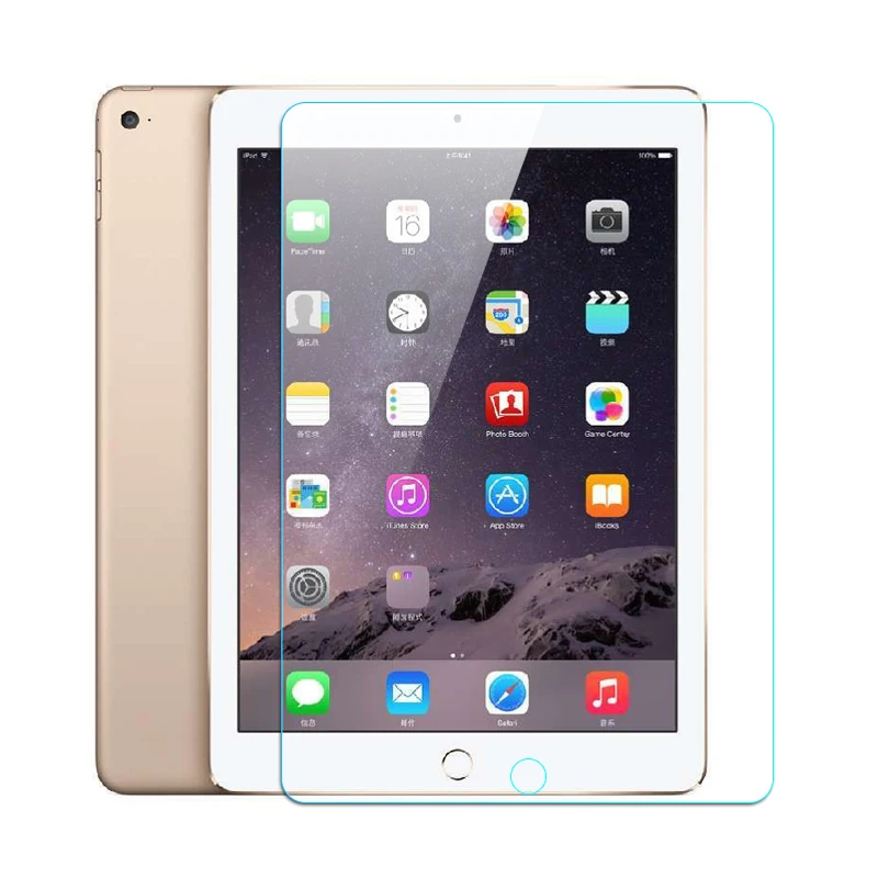 Для iPad Air 2 Стекло закаленное мембраны для Ipad air2 Ipad air2 Стекло 6 Сталь фильм Планшеты Экран защиты закаленное чехол Стекло