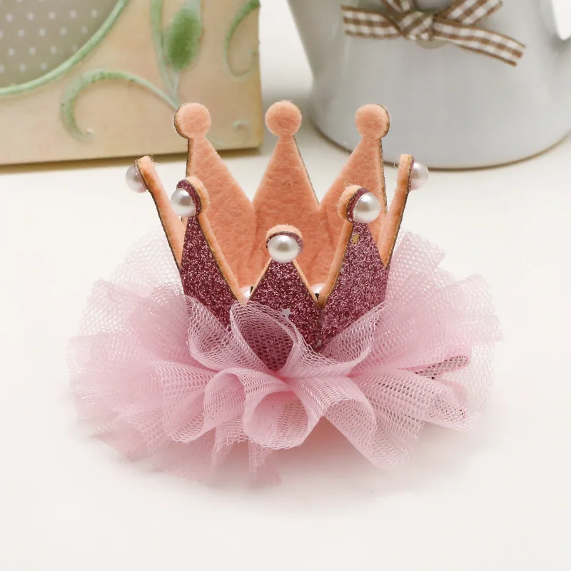 Dog Cat Pet Hair Clip Hairoins Cute Lace Princess Crown Wedding Birthday Party Photography Decoration Pet Supplies Gift