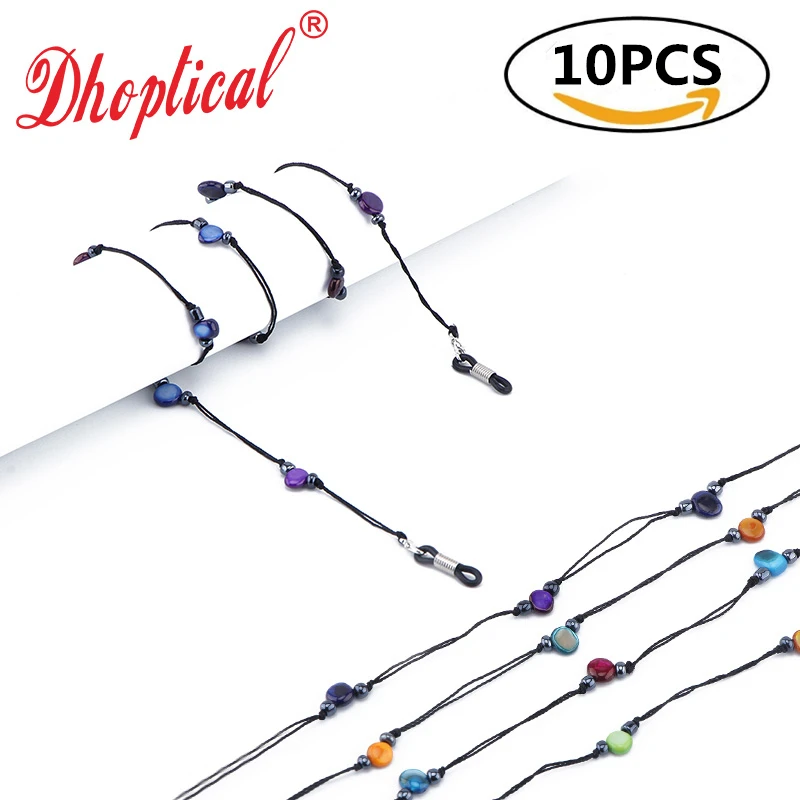 

10pcs Eyeglass Chains sunglasses Neck strap Cords Beaded reading glasses chain Holder Lanyards Eyewear Retainer for women