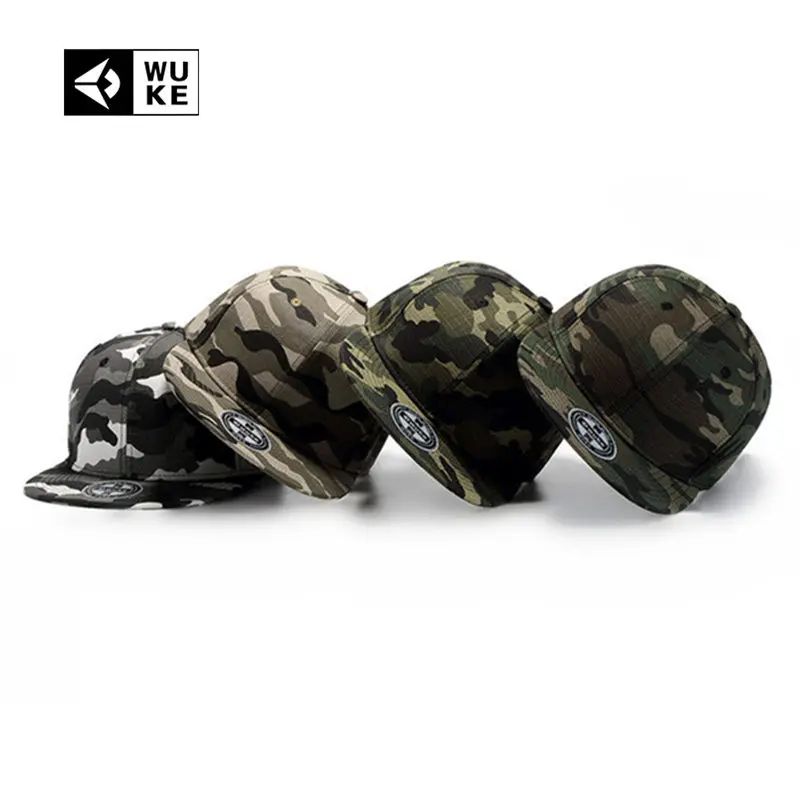 [Wuke] 4 цвета камуфляжная бейсболка s Camo Gorras Планас Хип хоп шляпы для мужчин 6 и