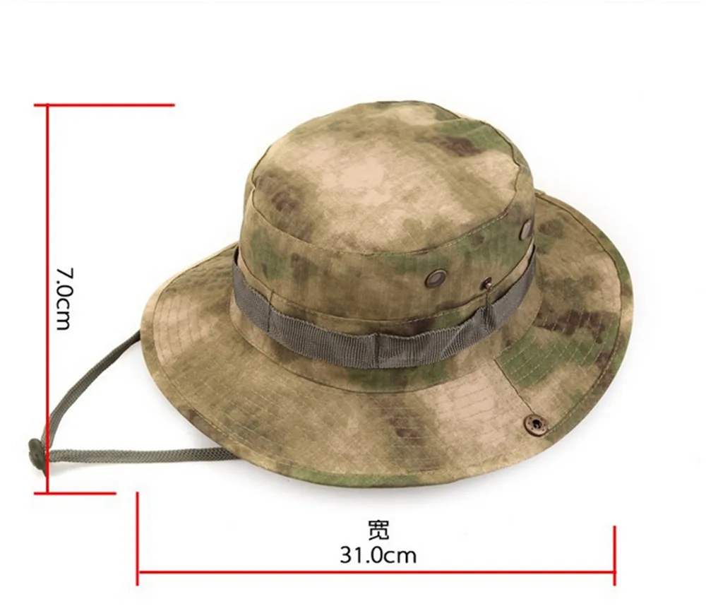 Тактический страйкбол Снайпер камуфляж Boonie шапки непальская Кепка военные мужские американские военные аксессуары A-tacs FG