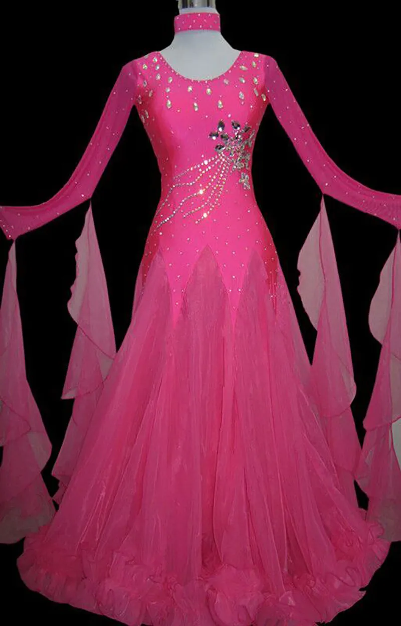 Стандартное бальное танцевальное платье es для женщин, высокое качество, танго вальс, танцевальная юбка для сцены, бальных соревнований, танцевальное платье