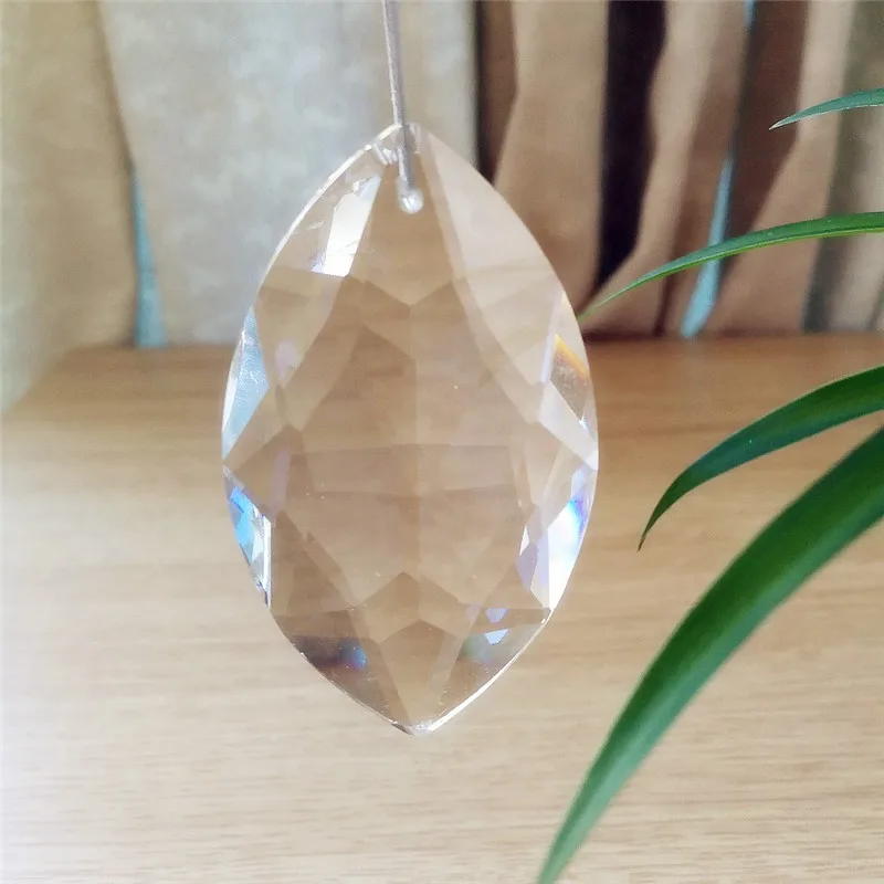 10 pcs 63mm Crystal Стекло подвеска-капелька подвеска Suncatcher Свадьба/подарки на Рождество стеклянная призма обрезки висит капли для продаж