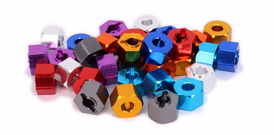 M12 12mm alloy Aluminum Drive Wheel Hub Hex Adapter for 1.10 rc car (2)