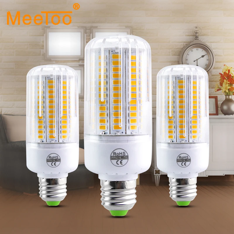 Светодиодная цилиндрическая лампа Bombillas E27 SMD 5730 лампы 24 30 42 64 80 89 108 136LED s 220V 110V |