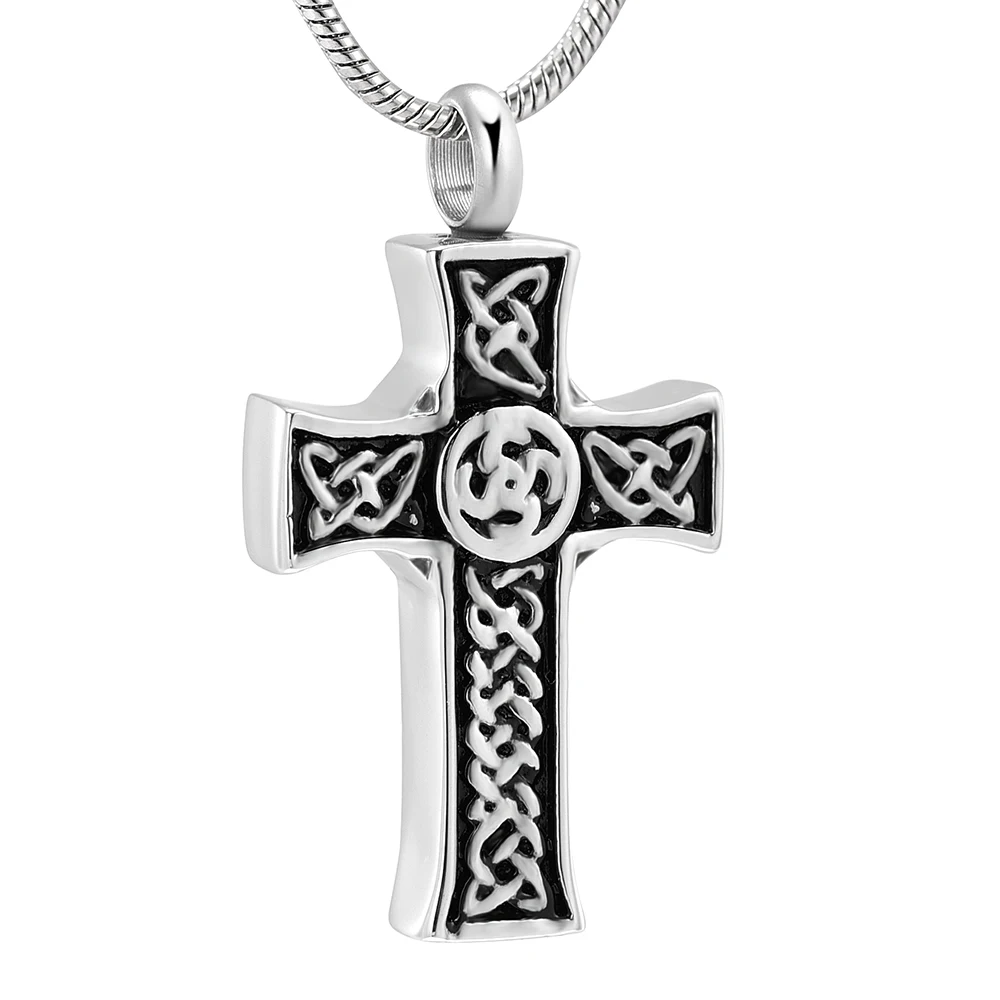 Religious Cross Cremation Jewelry for Ashes Cross Unisex Pendant