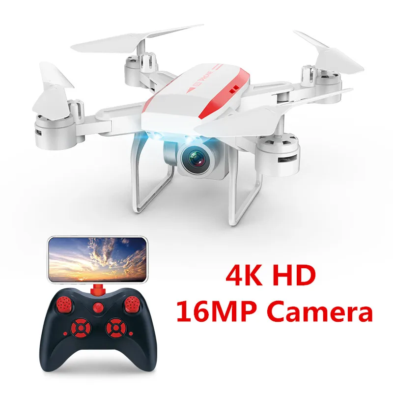 

New 4K With Camera HD RC Helicopter Drone WIFI FPV Selfie Drone Professional Foldable Quadcopter 20 Minutes Battery Life