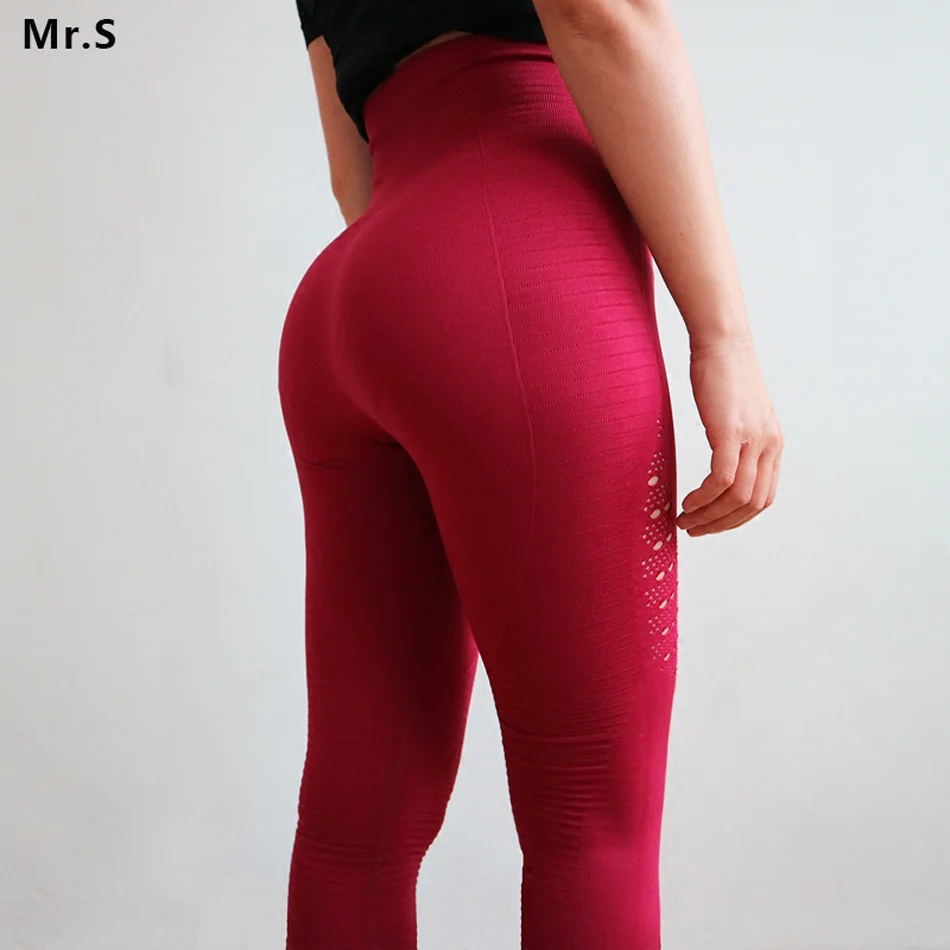 

Diqian Super Stretchy Women Gym Tights Energy Seamless Tummy Control Yoga Pants High Waist Sport Leggings Purple Running Pants