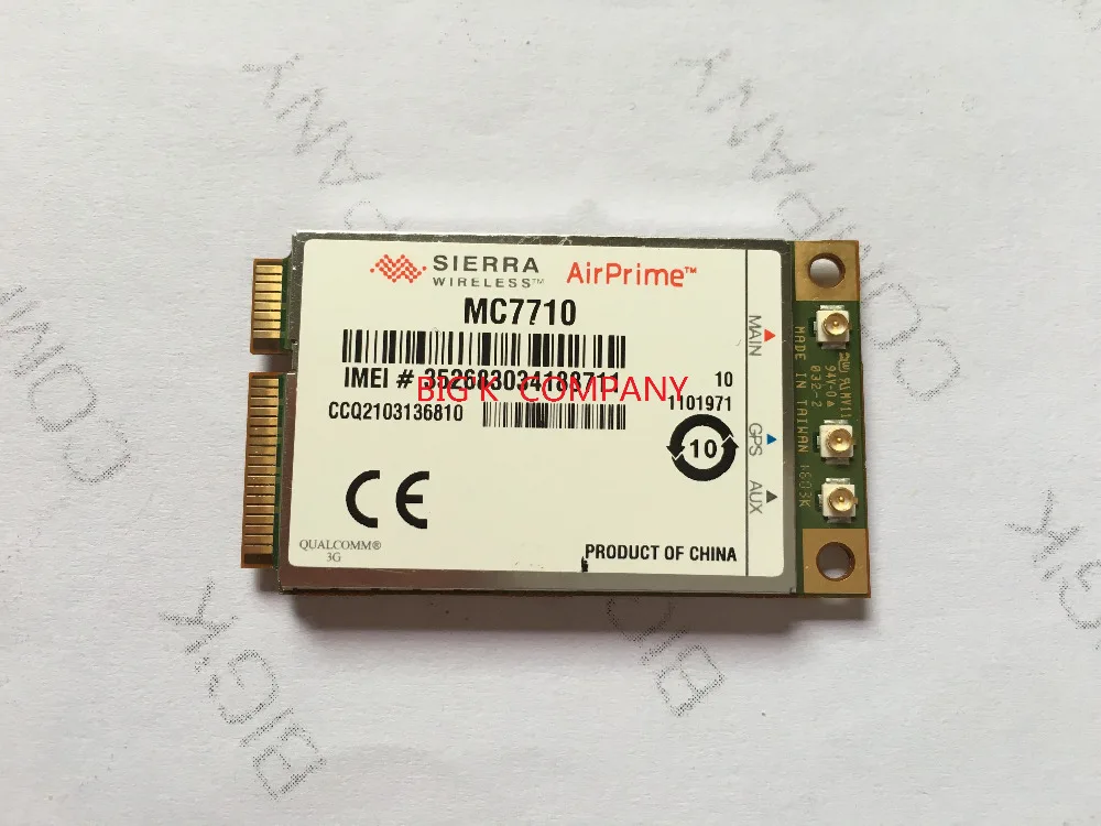 4G 3G module WWAN Card 800//900//2100MHz Unlocked Sierra AirPrime MC7710 LTE//HSPA