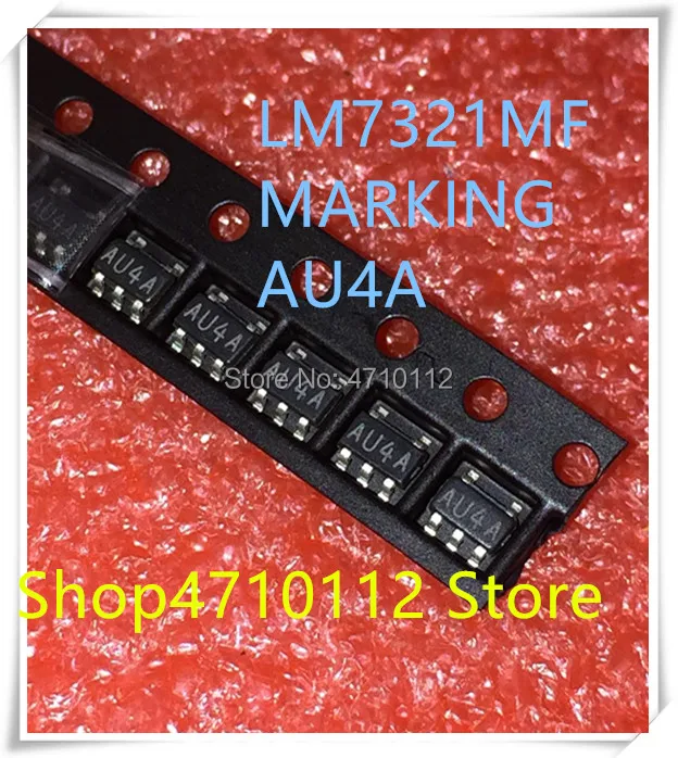 NEW 10PCS LOT LM7321MF LM7321 MARKING AU4A SOT23 5 IC
