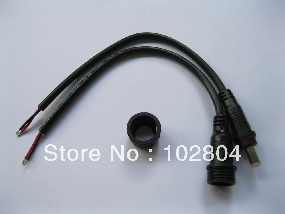

50 Set Waterproof Cable 5.5X2.1mm DC Power Male to Female Connector With Cord 15cm HIGH Quality HOT Sale Brand New