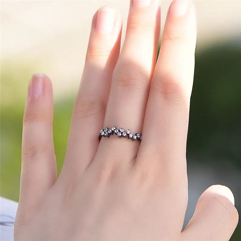 Роскошное женское маленькое круглое кольцо с камнем, Настоящее 925 пробы, серебряное кольцо на палец, Boho Promise, обручальные кольца для женщин