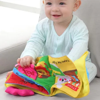 

Hot Selling Kid Cloth Book Baby Stroller Cognition Squeak Cute Toy Soft Infant Early Education Development Book