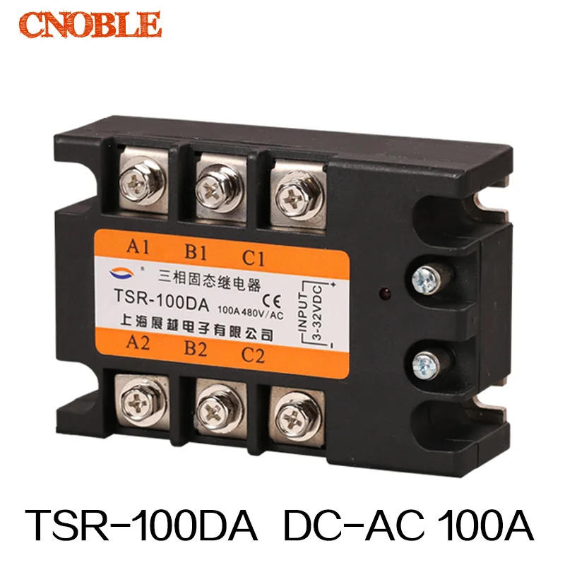 

Three phase Solid state relay TSR-100DA 100A SSR Relay