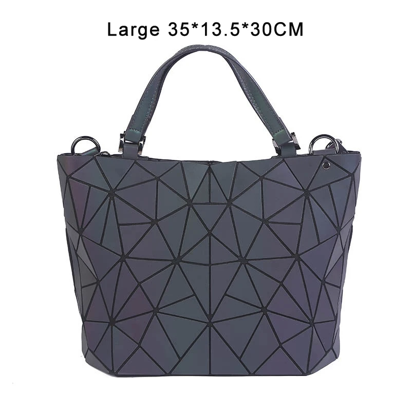 Геометрические сумки для женщин, кошельки и сумочки, светильник, меняющий цвет, светящиеся сумки, дамские модные сумки для покупок - Color: Large 1