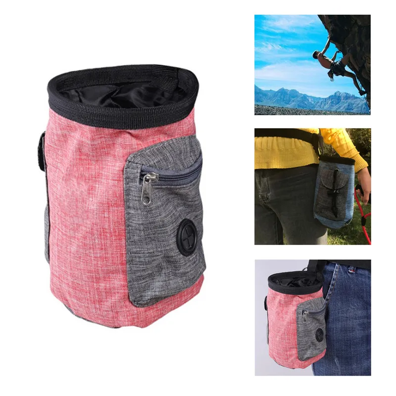 Rock Climber Caving Chalk Bag /& Belt for Gym Sport Bouldering Mountaineering