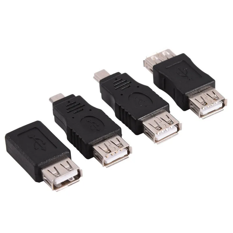 12 шт. USB 2,0 Micro/Mini USB штекер-Женский адаптер для передачи данных Конвертер Разъем для портативных ПК