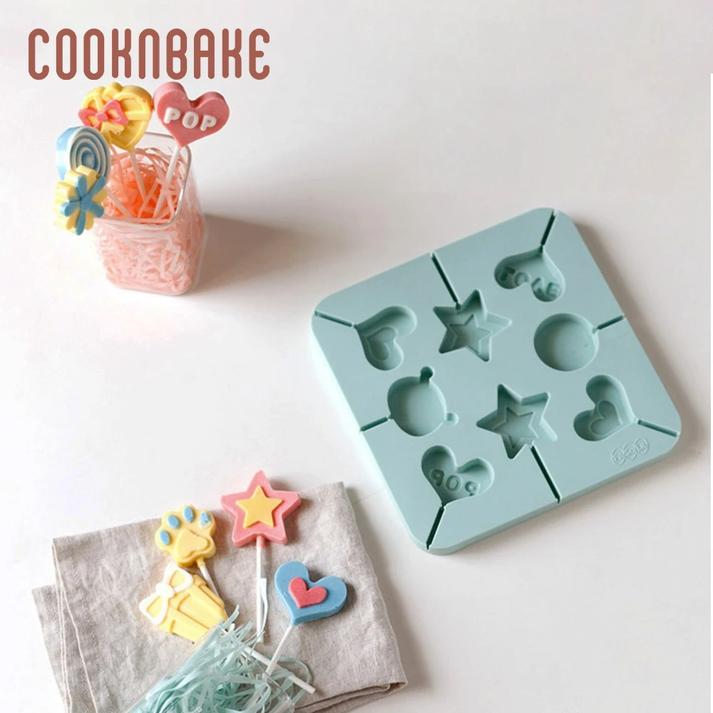 Силиконовая форма COOKNBAKE для леденцов шоколадных мишек конфет в форме сердца