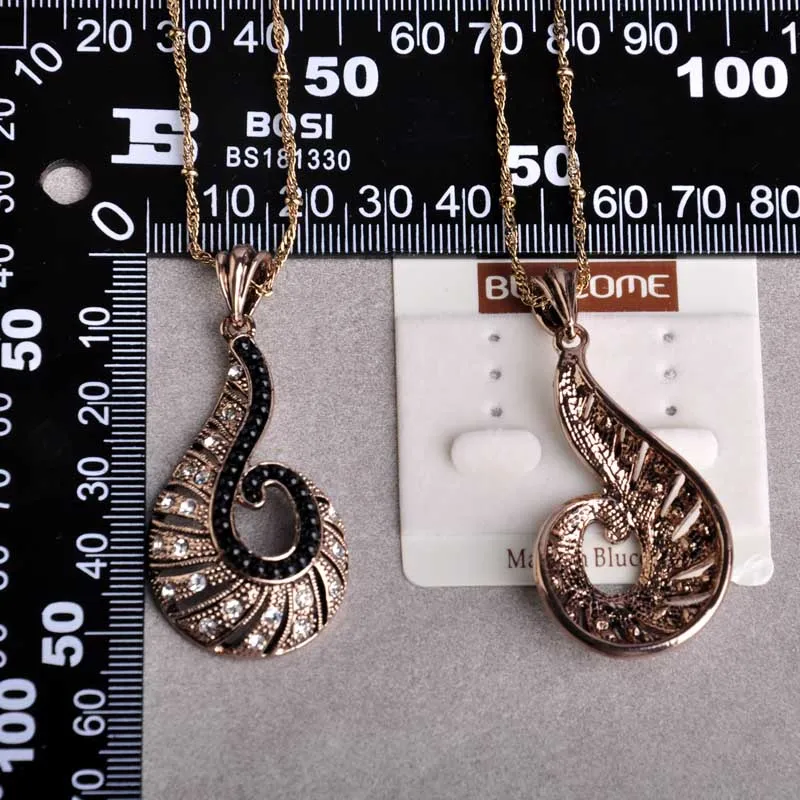 Женский комплект из колье серёг и кольца с кристаллами|necklace earring ring sets|vintage jewelry