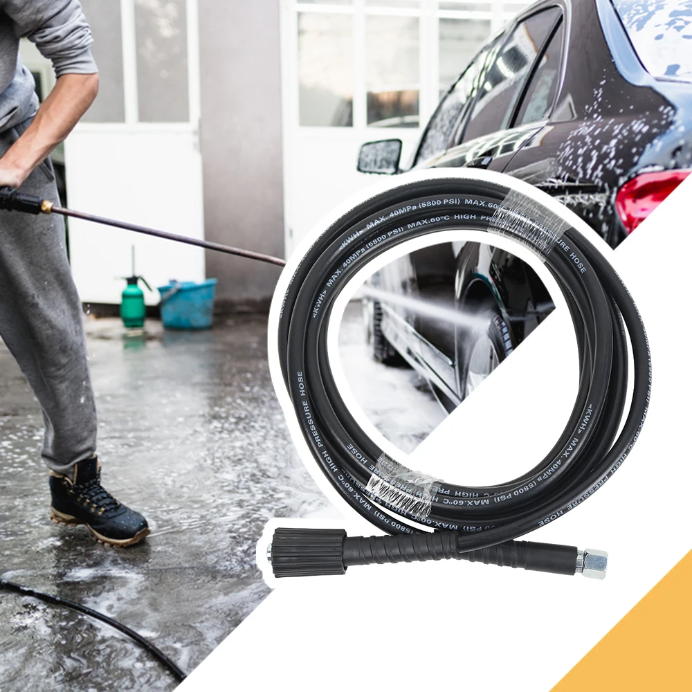 

5m 10m High Pressure Water Pipes Cleaning Hose for Karcher Car Washer Vehicle Garden Cleaning Tool Spray Gun Connection