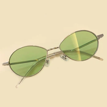 

Oval Sunglasses Women Brand Designer High Quality Oculos De Sol Feminino Alloy Frame UV400 Protection Lens Shades with Box