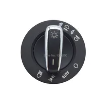 4F1941531E Chrome Auto Headlight Fog Light Switch Control 4FD941531A For AUDI A6 S6 C6 Allroad Q7 RS6 4F1 941 531 E 4FD941531A