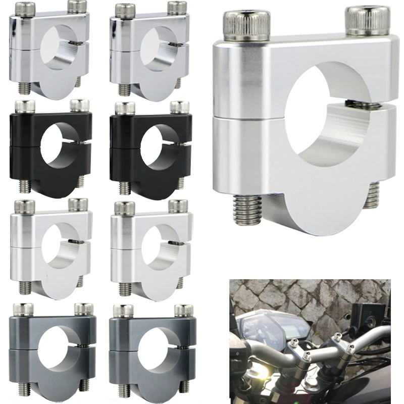 

For Yamaha YFZ 450 2004-2006 Grizzly 660 700 Kodiak 700 Raptor 250 700 7/8" 22mm Handlebar Risers Clamps Motorcycle CNC Billet