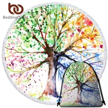 BeddingOutlet всесезонное пляжное полотенце с деревом гобелен