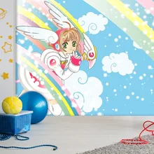 [Самоклеящиеся] 3D Cardcaptor Sakura Rainbow Heaven 44 Япония Аниме Обои Настенная бумага настенная печать настенные наклейки