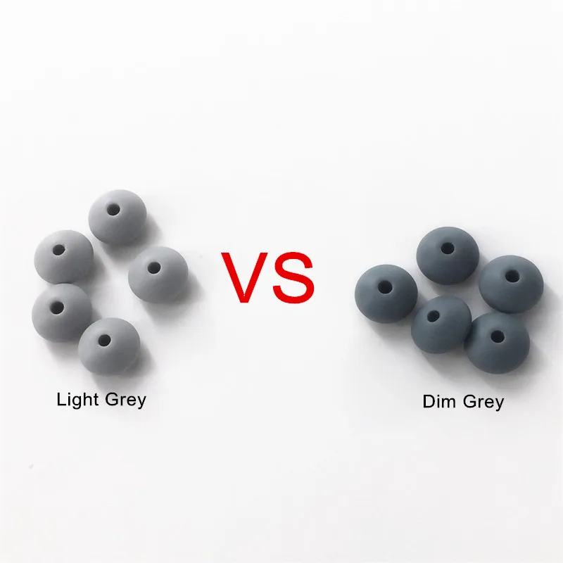 Chenkai 100 шт. 12x7 мм BPA бесплатно силиконовые бусины из чечевицы DIY Baby Abacus подвеска