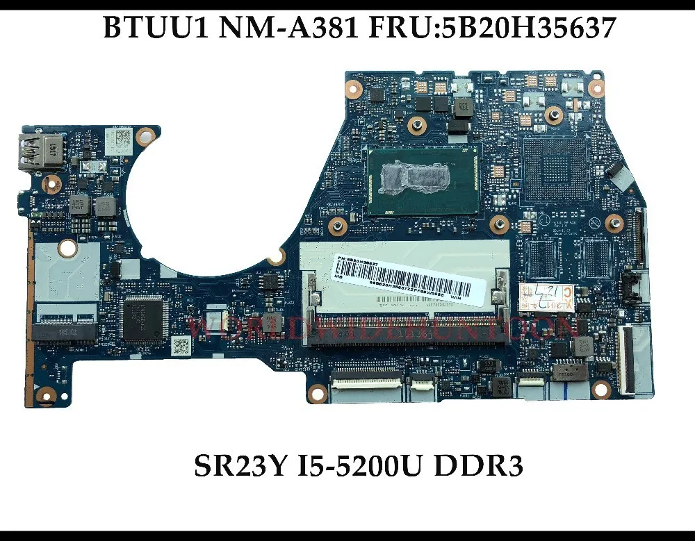 Высококачественная материнская плата BTUU1 для ноутбука Lenovo YOGA3 14 FRU:5B20H35637 NM-A381 2 ГГц