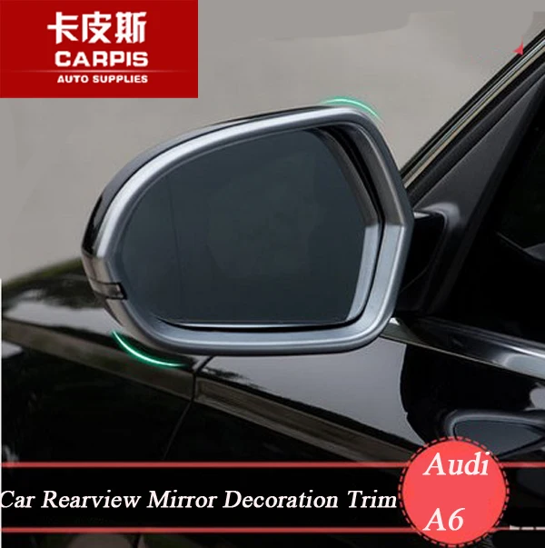Chrome Car Rearview Mirror Cover Ring Decoration Trim Car Rearview