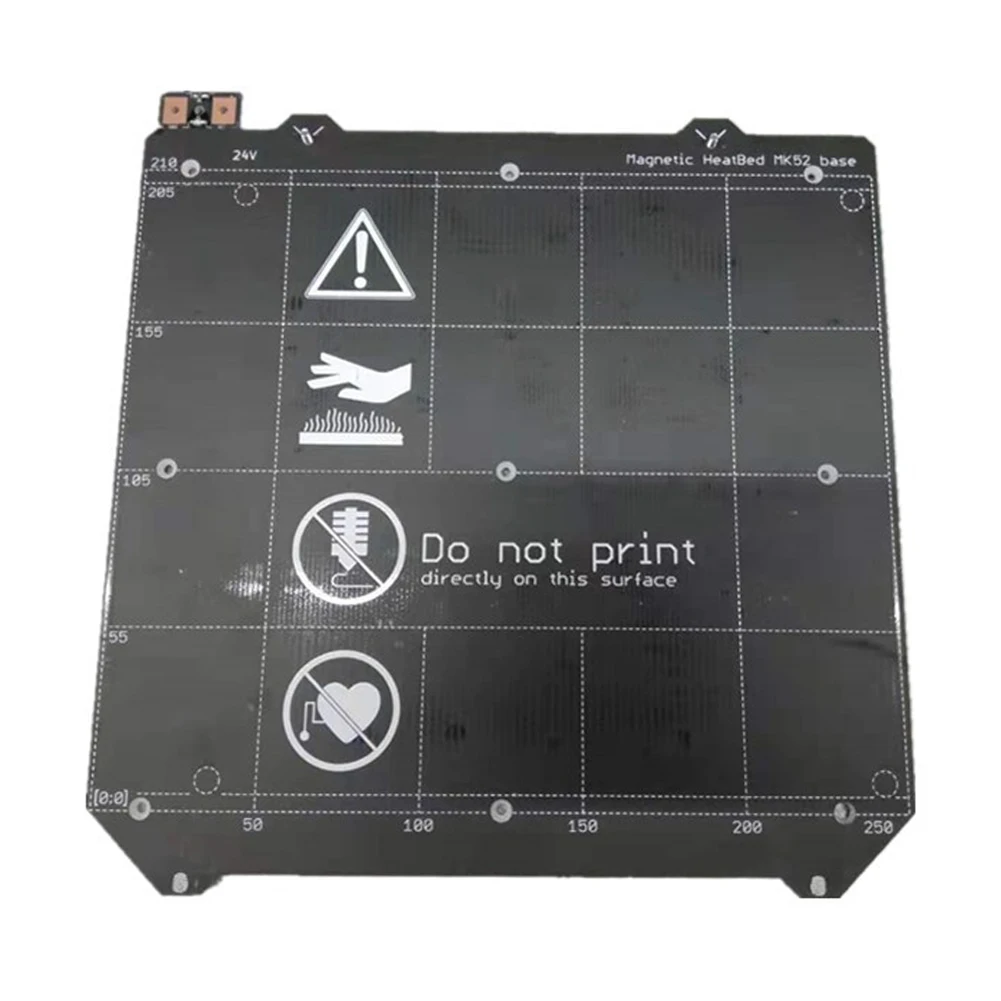 

Assembled Square Plate Durable Magnetic Wiring Heated Bed Standard Power Module Aluminum Double Sided 3D Printer Parts For I3