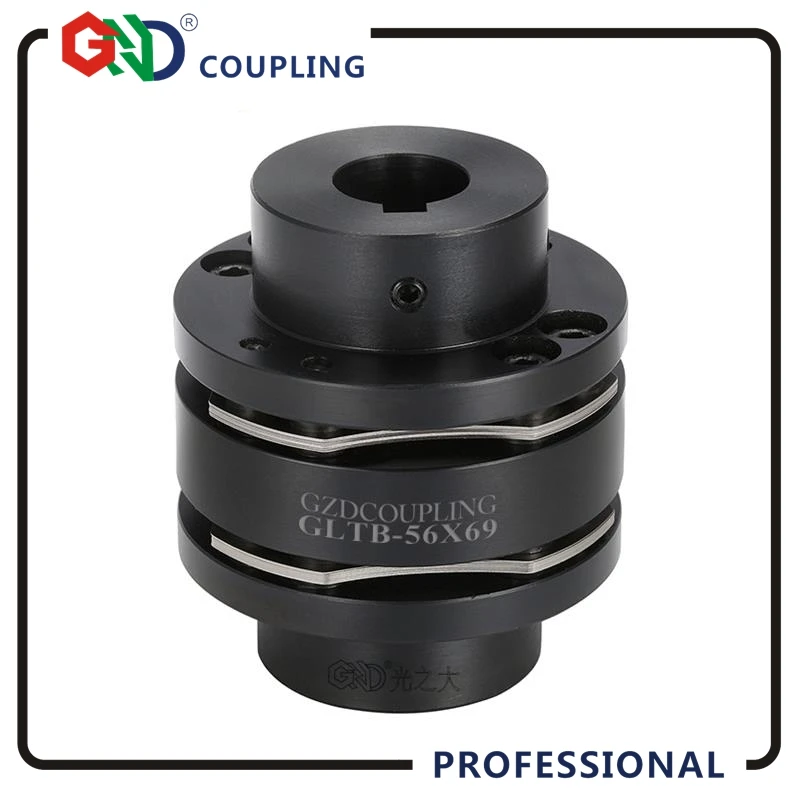 Steel coupling 45# flexible 8 screws double diaphragms zero backlash key nut design fit for step motor high rigid coupler Steel coupling 45# flexible 8 screws double diaphragms zero backlash key nut design fit for step motor high rigid coupler