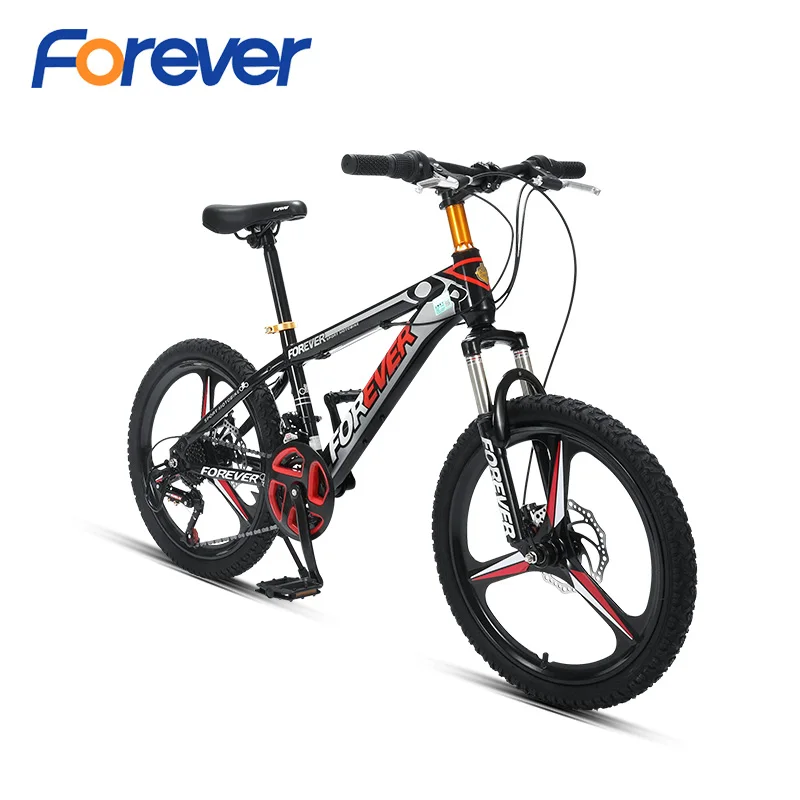 FOREVER горный велосипед для подростка Подвеска из сплава магния Al интегрированные колеса 3 ножа 24 скорости MTB для студентов 20in