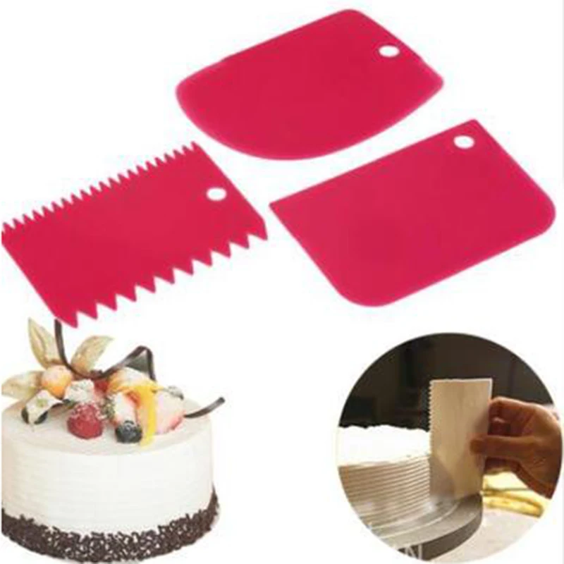 3Pcs/Set DIY Cake Spatula Fondant Cake Decorating Tools Spatula For
