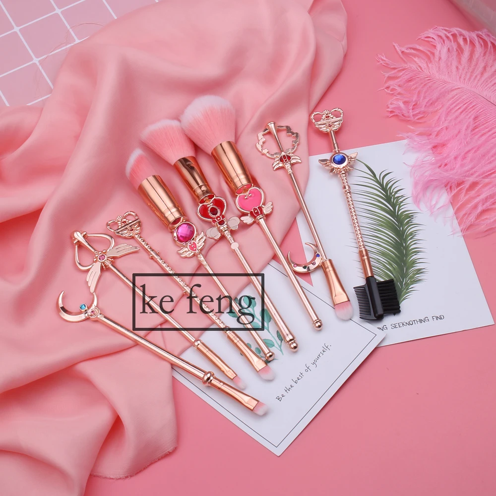 Tesoura de Maquiagem 2018 novidade style sailor moon/cardcaptor Material da Escova : Fibra de lã
