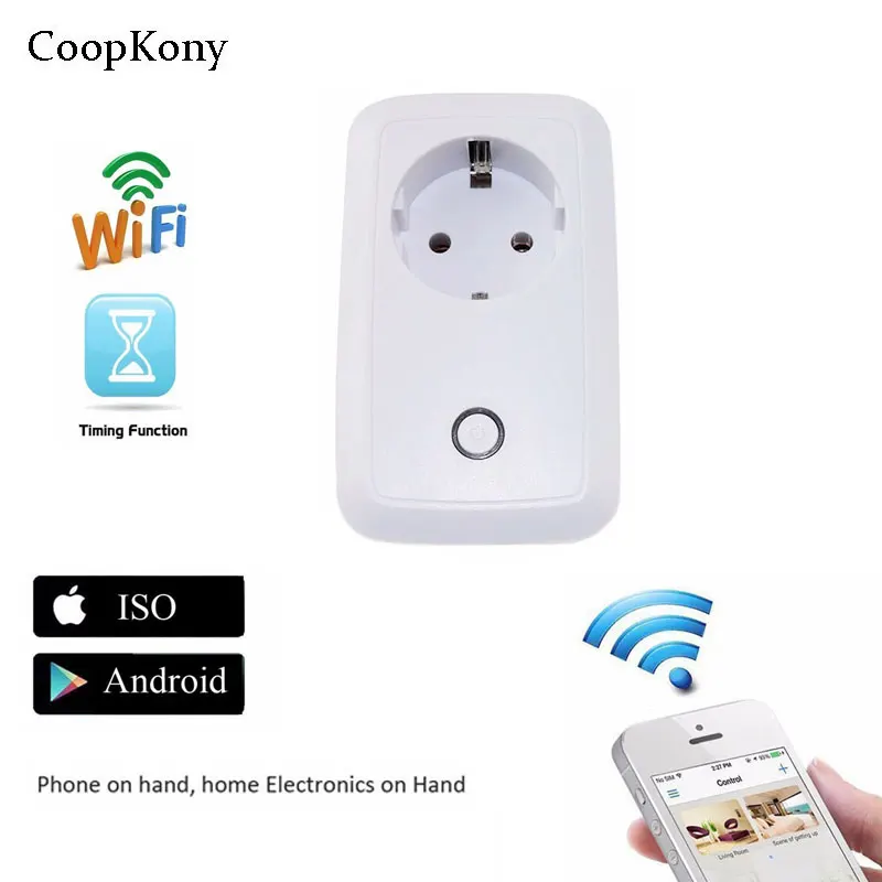 

EU Smart Wifi Plug Socket Wifi Timer Adapter mini wifi socket plug outlet Smart remote wireless Control for iphone ipad Android