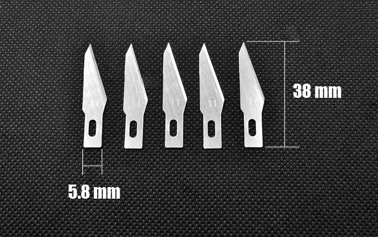 6 лезвий ручной работы нож для резки DIY резьба нож трафарет забивание хобби точилка модель ремонт скульптура скальпель нож