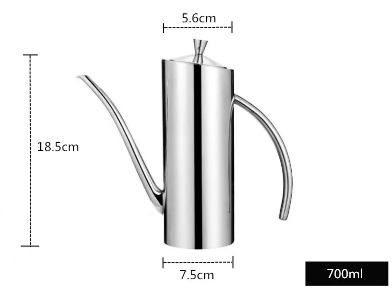 2 размера, дозатор масла из нержавеющей стали, оливковый уксус, герметичный дозатор, горшок, кухонные принадлежности, инструменты для приготовления пищи, бутылка для хранения масла - Цвет: Pattern A 700ml