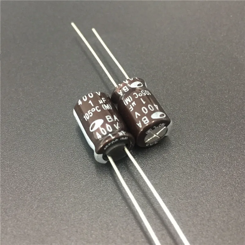 10pcs 1uF 400V SAMWHA BA Series 8x12mm 400V1uF Aluminum Electrolytic Capacitor | Электронные компоненты и