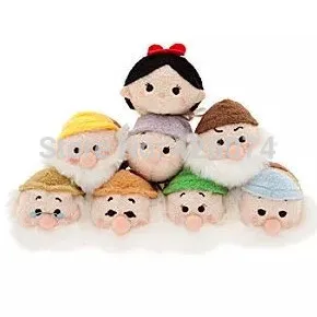 

New Snow White and the Seven Dwarfs Mini Plush Smartphone Cleaner Kids Stuffed Toys For Children Gifts