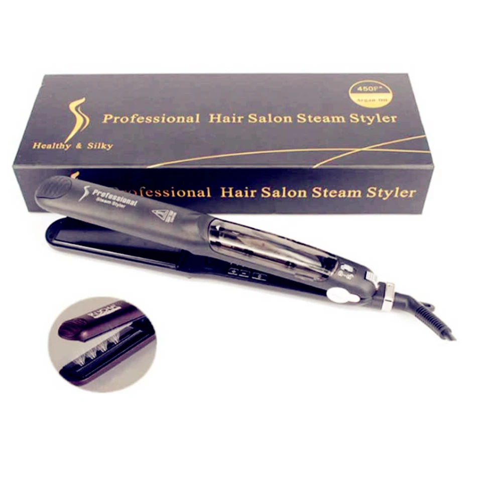 Утюжок для выпрямления волос с турмалиновым покрытием|steam hair straightener|flat ironhair