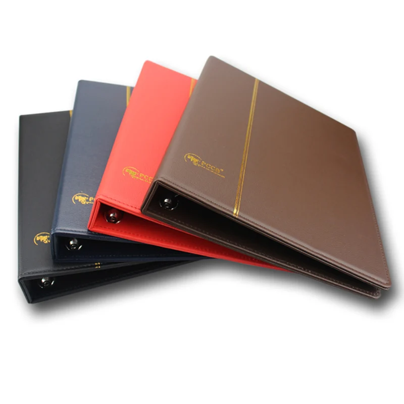 Goede 810600 Internationale Collectie album 9 Gat lederen coin collection album papiergeld postzegel herdenkingsmunt Folde