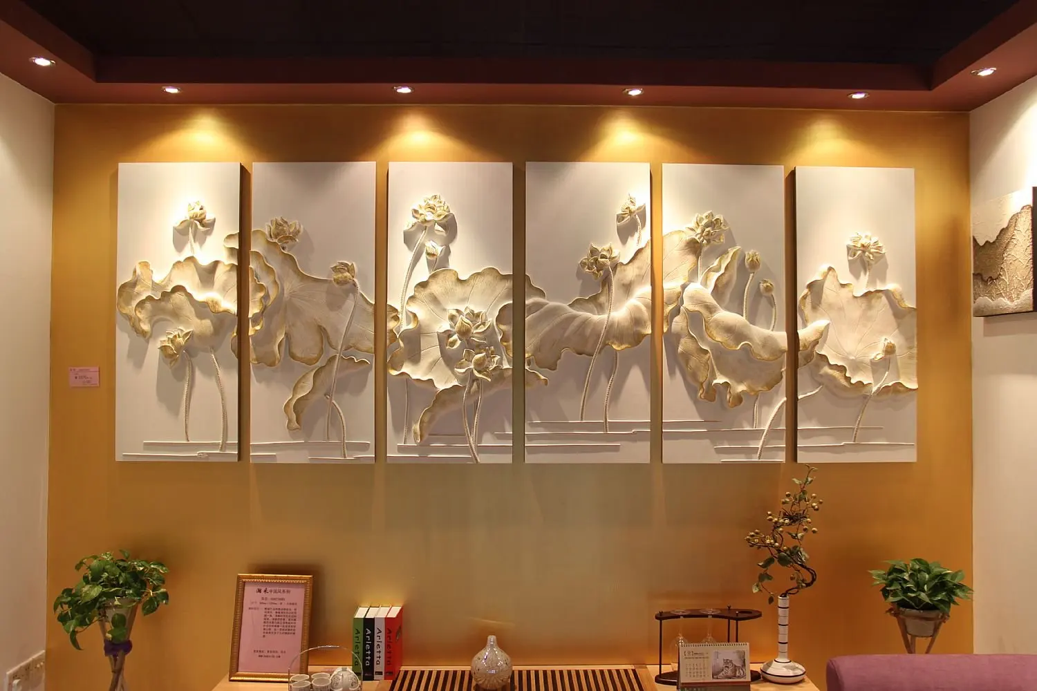 Home decor series 3D decorative panel for wall Leavesdecorative