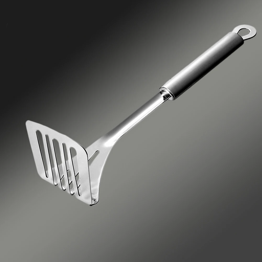 

Kitchen Cooking Manual With Handle Potato Masher Potato Press Crusher Vegetable Fruit Stainless Steel Mashing With Broad Plate