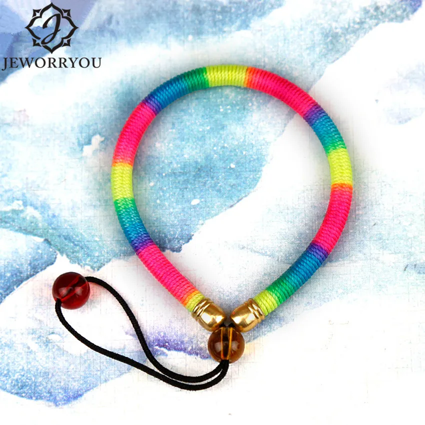 Rainbow bracelet string Clearance